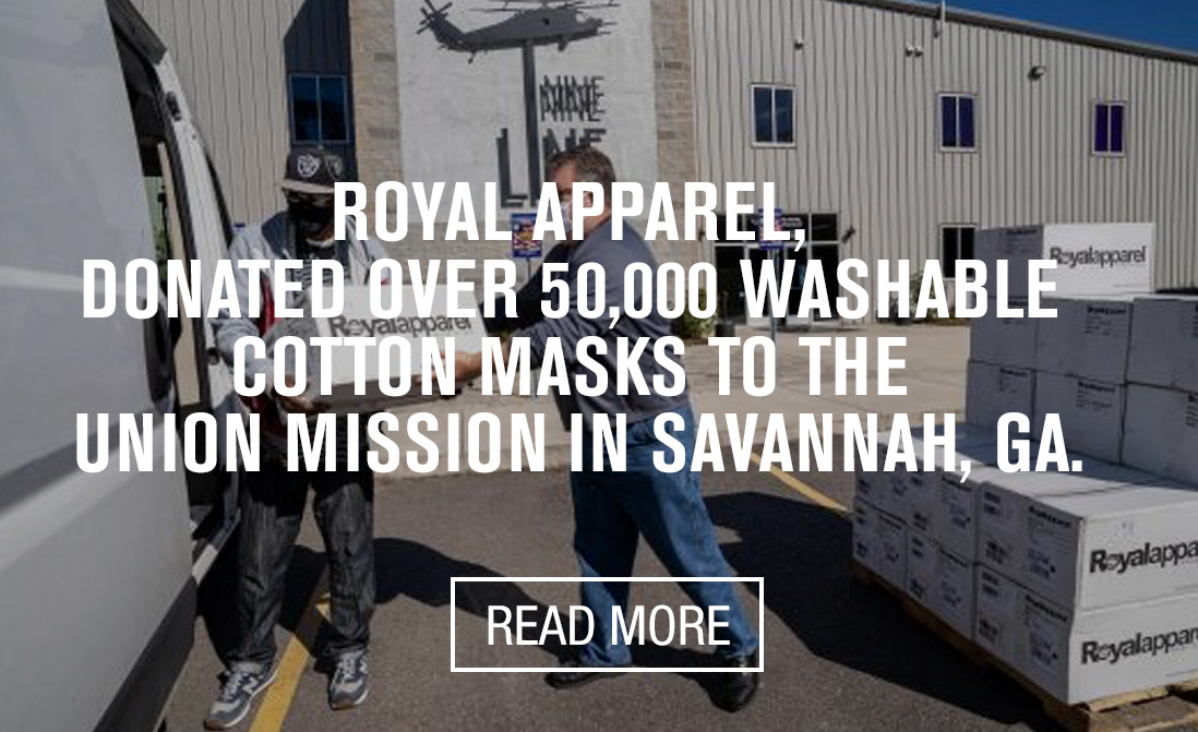 Royal Apparel Masks for Homeless Veterans